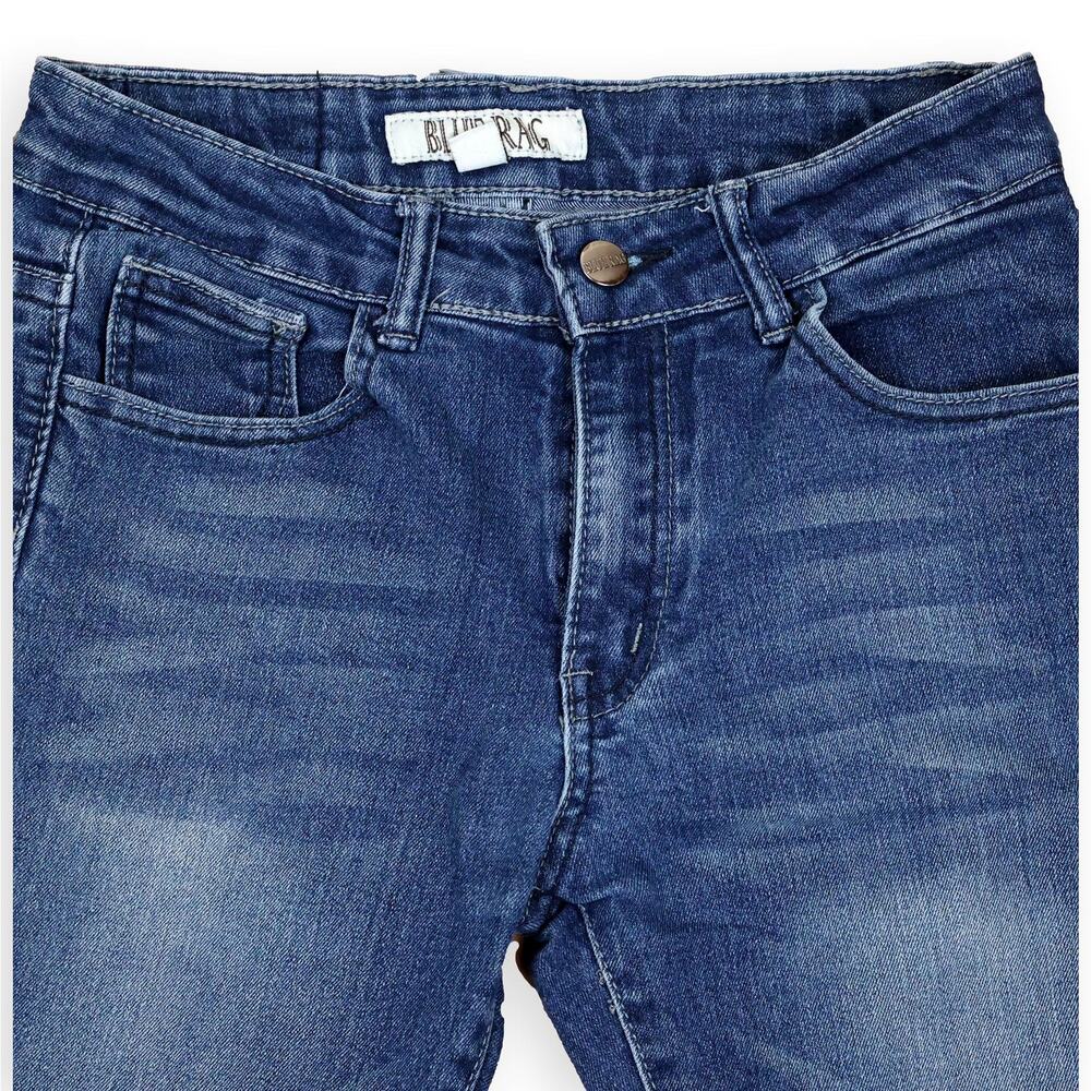 Blue Rag Girls Blue Denim Medium Wash Jeans 14 - Picture 7 of 11